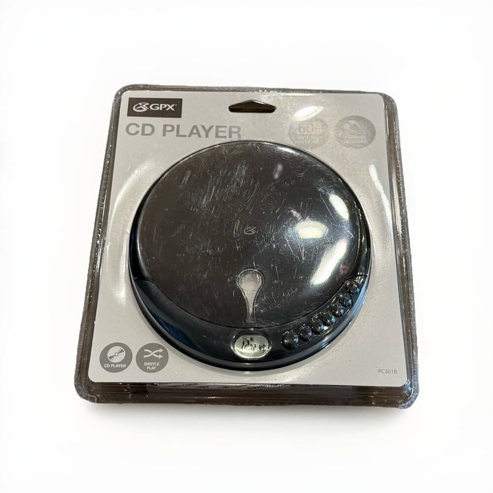 GPX CD Player 60 Sec Anti-Skip Protection Model PC301B New
